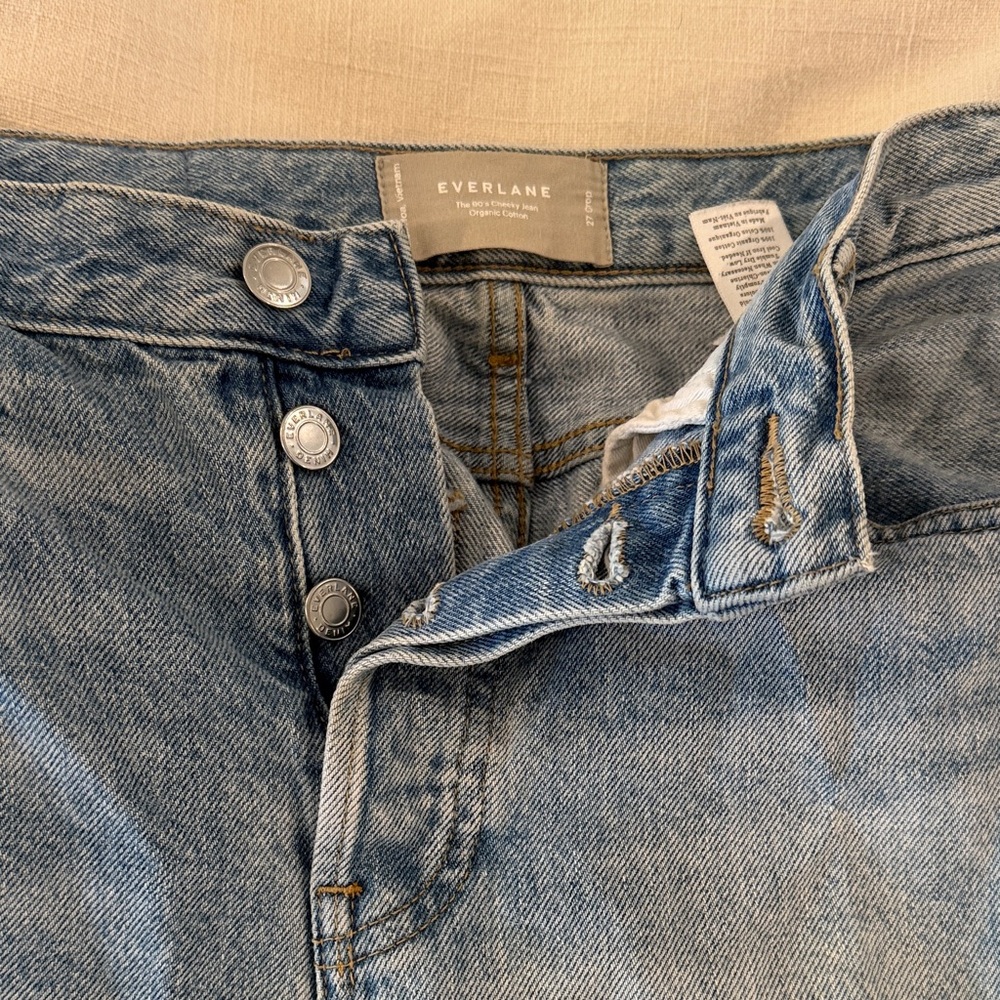 Everlane Light Blue Button-Fly Jeans